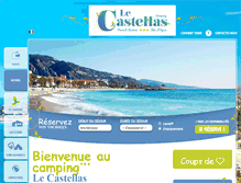 Tablet Screenshot of camping-le-castellas.com